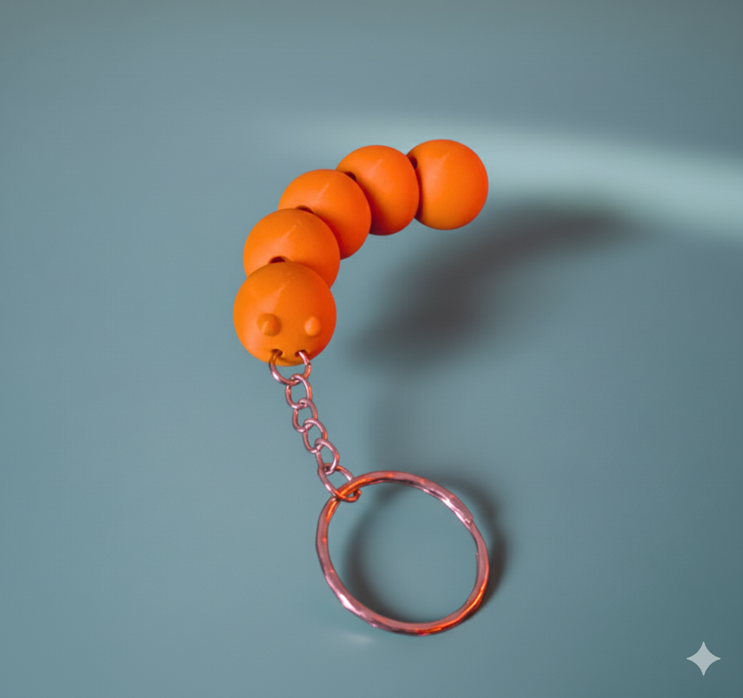 Articulated Caterpillar Keychain